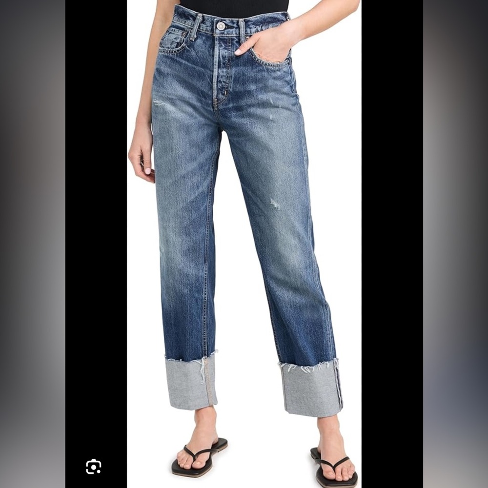 Moussy vintage wide straight 100%cotton jean sz26